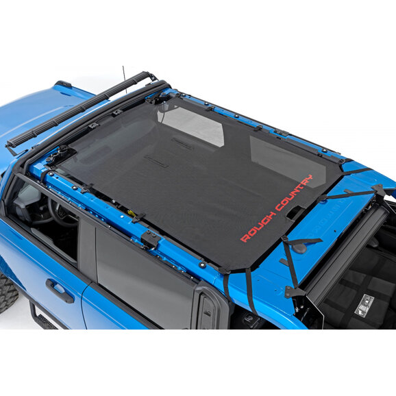 Rough Country Mesh Bikini Top Plus Rough Country Mesh Bikini Top Plus for 21-25 Ford Bronco 4-Door