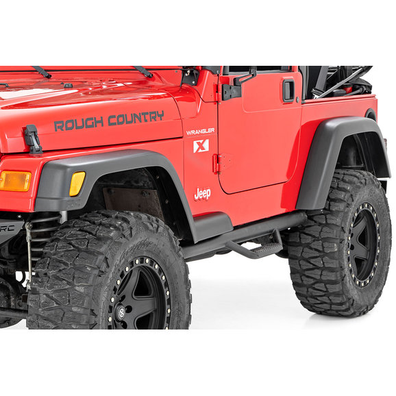 Rough Country 5.5in Fender Flares Rough Country 99033 5.5in Fender Flares for 97-06 Jeep Wrangler TJ