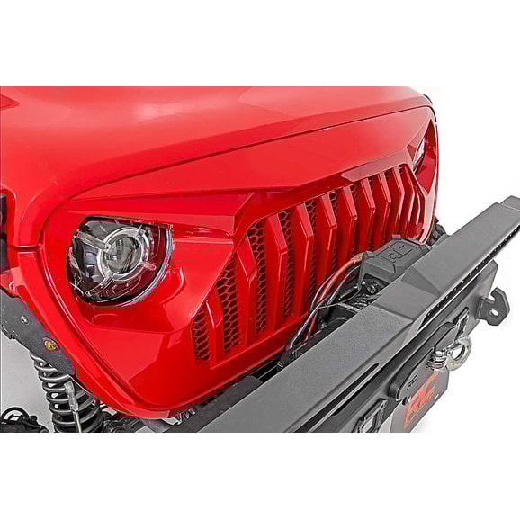 Rough Country Angry Eyes Replacement Grille Rough Country 10496 Angry Eyes Replacement Grille for 18-21 Jeep Wrangler JL & 20-21 Gladiator JT
