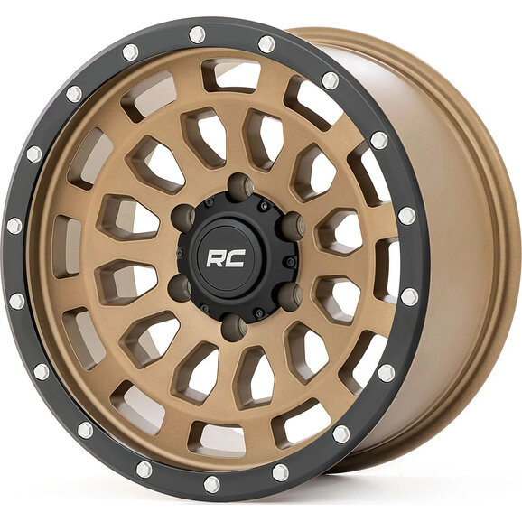 Rough Country 87 Series Wheel in Bronze with Black Simulated Beadlock Rough Country 87170918 87 Series Wheel in Bronze with Black Simulated Beadlock for 07-26 Jeep Wrangler JK, JL & Gladiator JT