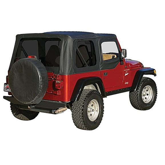 Crown Automotive Replacement Soft Top with Tinted Windows Crown Automotive Replacement Soft Top with Tinted Windows for 97-06 Jeep Wrangler TJ with Half Steel Doors