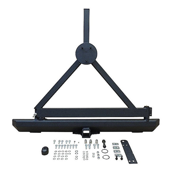 Crown Automotive Heavy Duty Bumper and Tire Carrier Crown Automotive RT20005 Heavy Duty Bumper and Tire Carrier for 87-06 Jeep Wrangler YJ, TJ and Unlimited