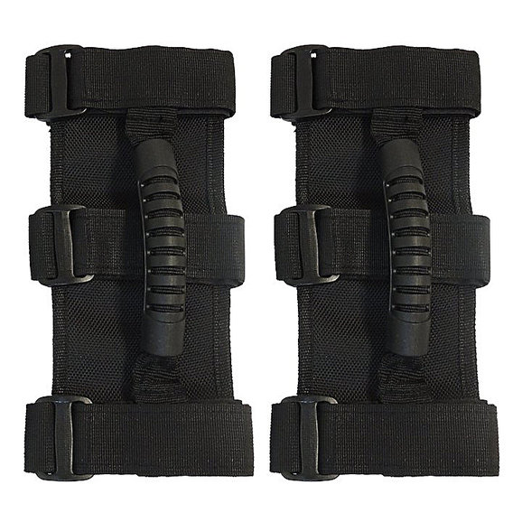 Crown Automotive Grab Handle Set in Black  Crown Automotive RT27007 Grab Handle Set in Black  for 55-21 Jeep Wrangler Vehicles