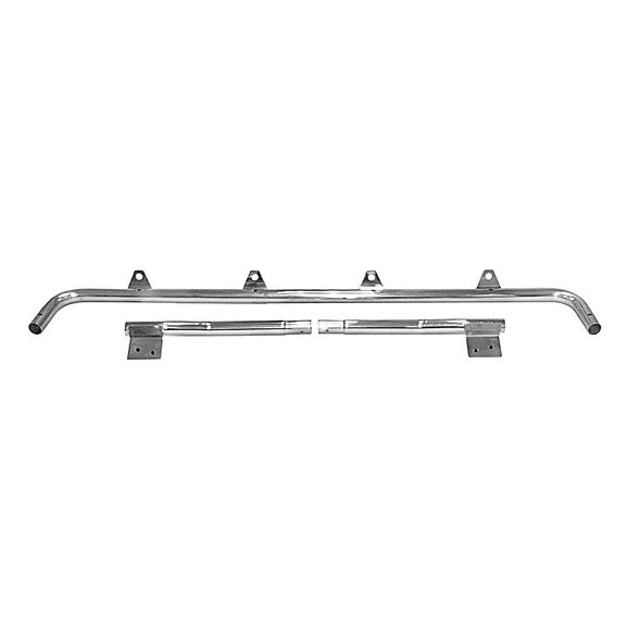 Crown Automotive Stainless Steel Windshield Light Bar Crown Automotive RT28014 Stainless Steel Windshield Light Bar for 97-06 Jeep Wrangler TJ and Unlimited
