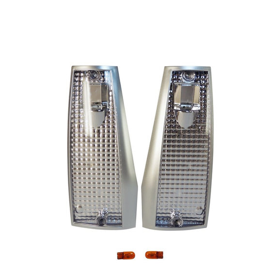 Crown Automotive Clear Front Side Marker Housings Crown Automotive RT28027 Clear Front Side Marker Housings for 84-96 Jeep Cherokee XJ and 86-92 Comanche MJ