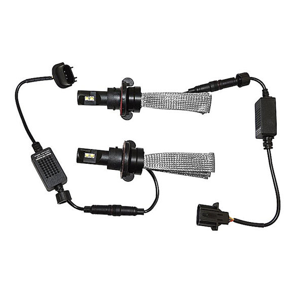 Crown Automotive LED Headlight Conversion Crown Automotive RT28056 LED Headlight Conversion for 07-21 Jeep Wrangler JK & JL and Gladiator JT