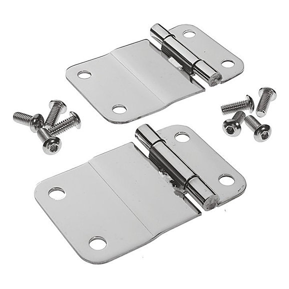 Crown Automotive Stainless Steel Tailgate Hinge Set Crown Automotive RT34035 Stainless Steel Tailgate Hinge Set for 76-86 Jeep CJ7 and CJ8