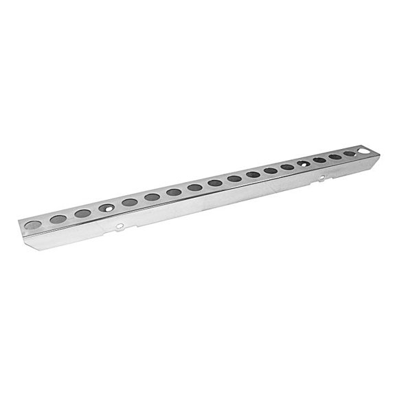 Crown Automotive 54" Front Bumper in Stainless with Holes Crown Automotive RT34037 54" Front Bumper in Stainless with Holes for 87-95 Jeep Wrangler YJ