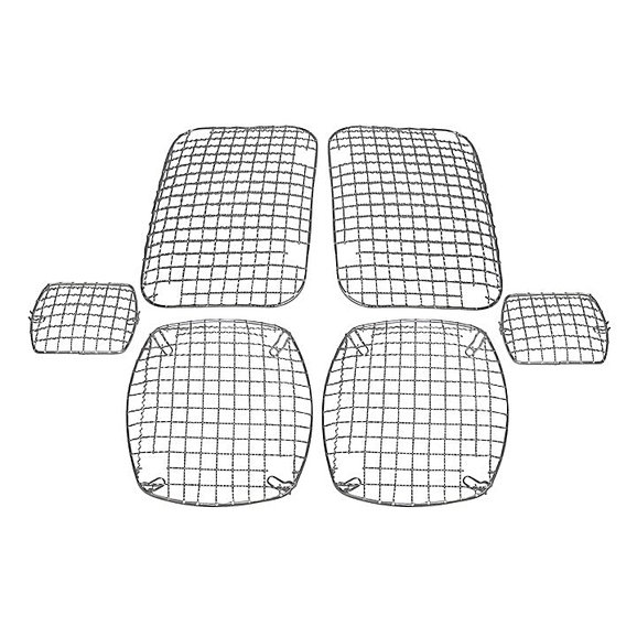 Crown Automotive Mesh Light Guard Set Crown Automotive  Mesh Light Guard Set for 87-95 Jeep Wrangler YJ