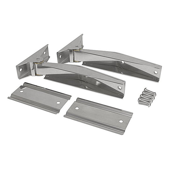 Crown Automotive Stainless Steel Tailgate Hinge Set Crown Automotive RT34065 Stainless Steel Tailgate Hinge Set for 97-03 Jeep Wrangler TJ
