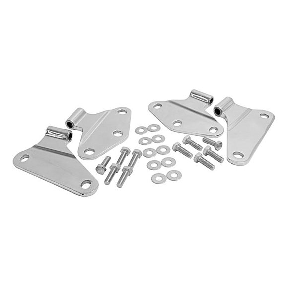 Crown Automotive Stainless Steel Door Hinge Bracket Set Crown Automotive RT34070 Stainless Steel Door Hinge Bracket Set for 07-18 Jeep Wrangler JK 2 Door