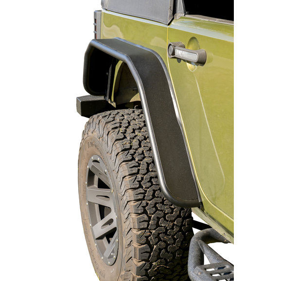 Rugged Ridge Rear Steel Tube Fender Flares Rugged Ridge 11615.47 Rear Steel Tube Fender Flares for 07-18 Jeep Wrangler JK