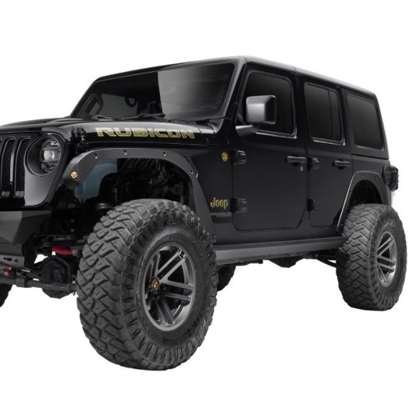 Rear Driver Side Fender Flare For 2007-2017 Jeep Wrangler JK | Textured Black | Direct Fit CAPA 5KF17RXFAE