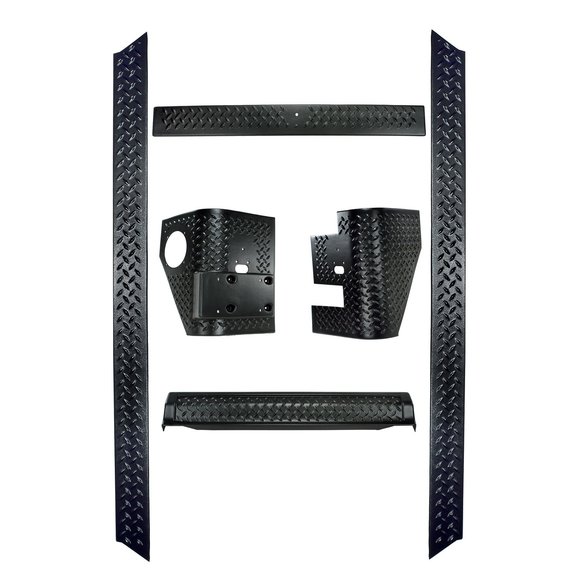 Rugged Ridge Body Armor Kit Rugged Ridge 11650.51 Body Armor Kit for 97-06 Jeep Wrangler TJ