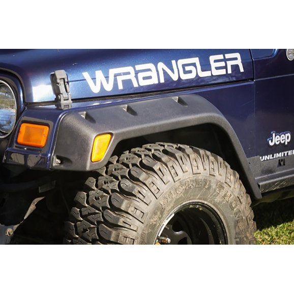 Rugged Ridge All-Terrain 4.75" Fender Flare Kit Rugged Ridge 11630.20 All-Terrain 4.75" Fender Flare Kit for 97-06 Jeep Wrangler TJ