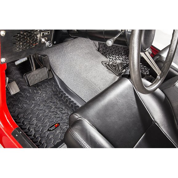 Rugged Ridge 12920 21 All Terrain Front Floor Liner Pair For 76 95