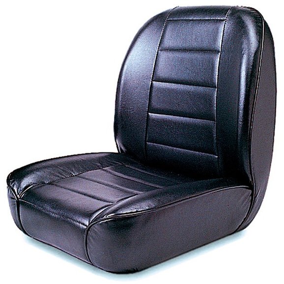 Rugged Ridge Classic Low-Back Bucket Seat in Black Vinyl Rugged Ridge 13400.01 Classic Low-Back Bucket Seat in Black Vinyl for 76-95 Jeep CJ-5, CJ-7, CJ-8 Scrambler & Wrangler YJ