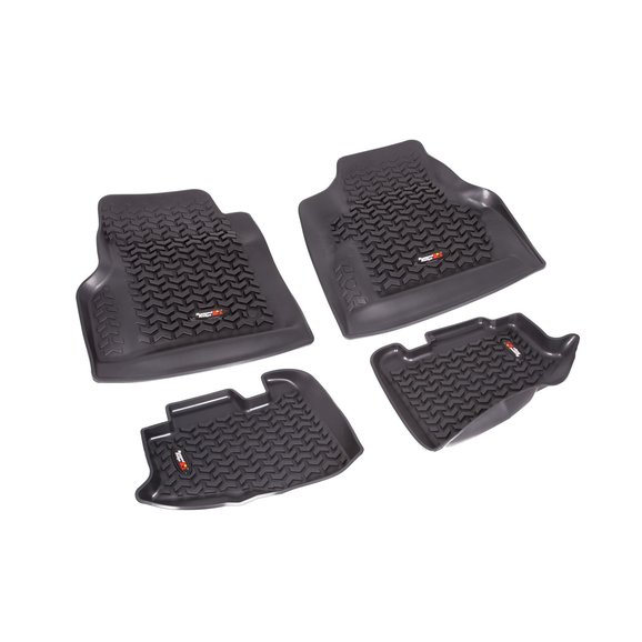 Rugged Ridge Front & Rear Floor Liner kit Rugged Ridge 12987.10 Front & Rear Floor Liner kit for 97-06 Jeep Wrangler TJ & Unlimited