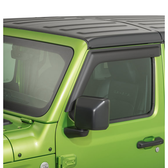 Rugged Ridge Front Window Visors in Matte Black Rugged Ridge 11349.16 Front Window Visors in Matte Black for 18-19 Jeep Wrangler JL