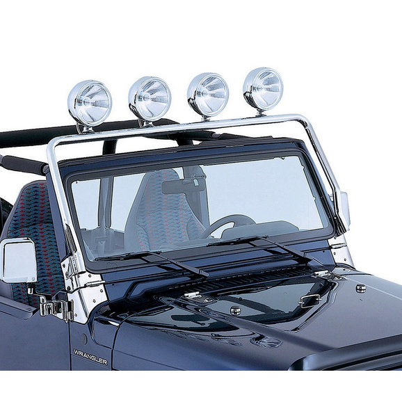 Rugged Ridge Full Length Light Bar Mount Rugged Ridge 11138.01 Full Length Light Bar Mount for 97-06 Jeep Wrangler TJ