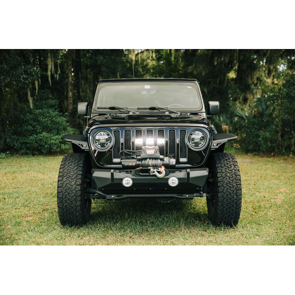 Rugged Ridge Grille LED Mount Bracket Rugged Ridge 11232.77 Grille LED Mount Bracket for 18-20 Jeep Wrangler JL & Gladiator JT