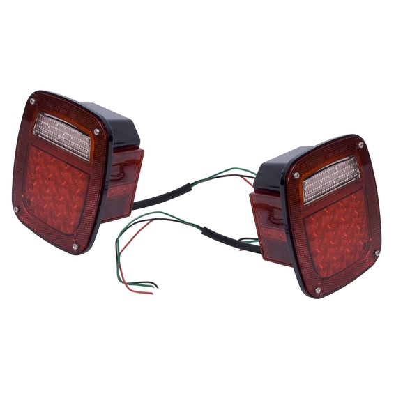 Rugged Ridge LED Tail Lights Rugged Ridge 12403.85 LED Tail Lights for 76-06 Jeep CJ-5, CJ-7, CJ-8 Scrambler, Wrangler YJ & TJ