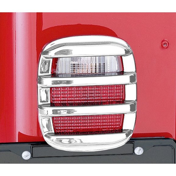 Rugged Ridge Rib Taillight Protectors Rugged Ridge Rib Taillight Protectors for 76-06 Jeep CJ-5, CJ-7, CJ-8 Scrambler & Wrangler YJ, TJ, Unlimited