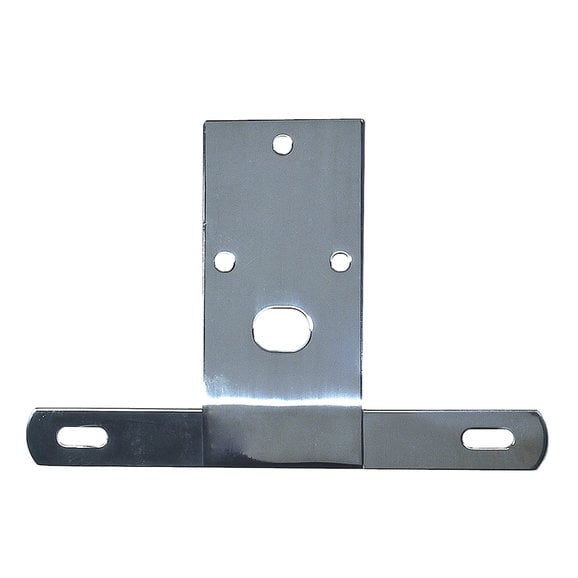 Rugged Ridge Stainless License Plate Bracket Rugged Ridge 11136.01 Stainless License Plate Bracket for 76-86 Jeep CJ-7