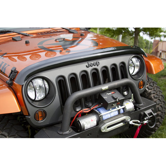 Rugged Ridge 11350.02 Wrap Around Bug Shield in Smoke for 0718 Jeep