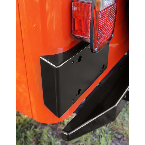 Rusty's Offroad RAJS715TJ License Plate Bracket for 9706 Jeep Wrangler TJ & Unlimited Quadratec