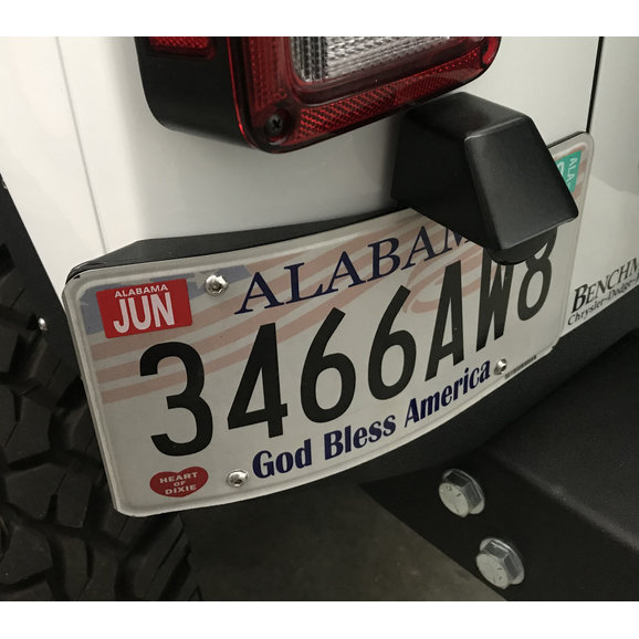 Rusty's Offroad RAJS815JK Curved License Plate Mount for 0718 Jeep