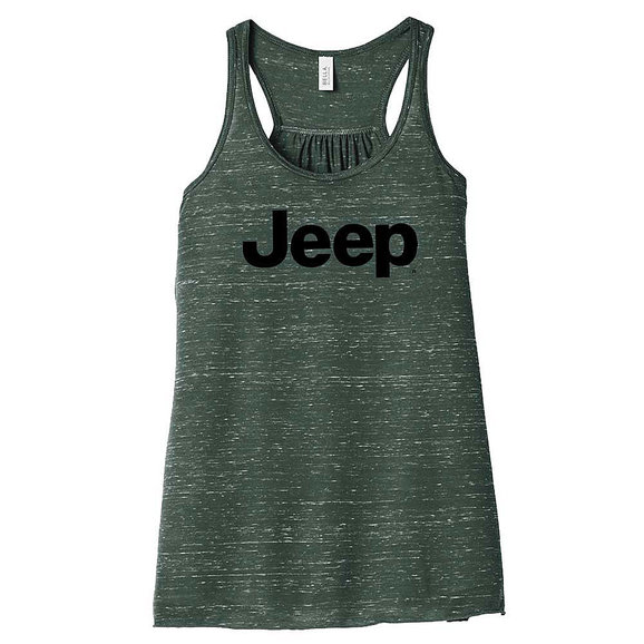 Jeep Merchandise Ladies Relaxed Racerback Jeep Logo Tank Top Jeep Merchandise Ladies Relaxed Racerback Jeep Logo Tank Top