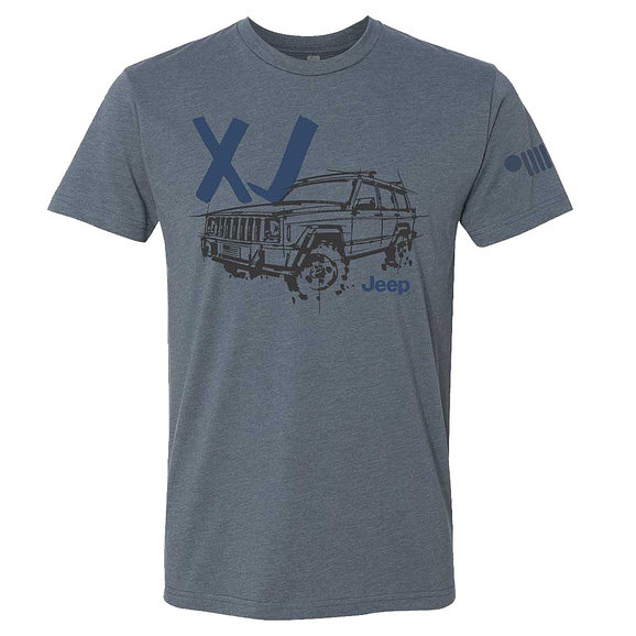 Jeep Merchandise Mens Jeep XJ LDD Series T-Shirt in Indigo Jeep Merchandise Mens Jeep XJ LDD Series T-Shirt in Indigo