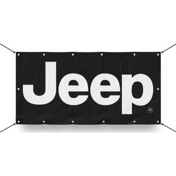 Jeep Merchandise  Jeep Text Logo Banners 