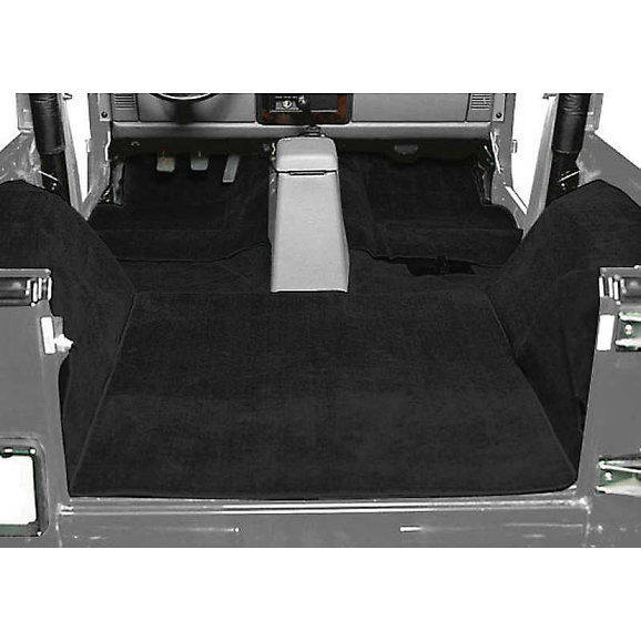 Seatz Manufacturing Indoor/Outdoor Carpet Set in Black Seatz Manufacturing 79800-05 Indoor/Outdoor Carpet Set in Black for 04-06 Jeep Wrangler TJ Unlimited