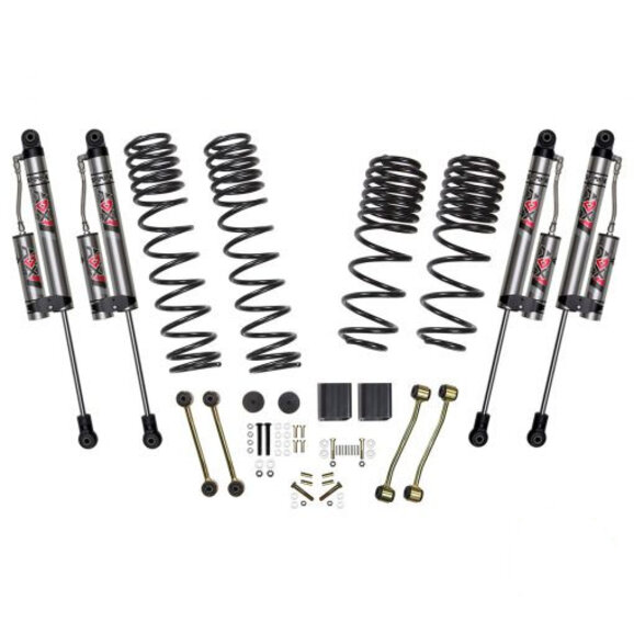 Skyjacker  2.5" Suspension Lift System with Dual Rate Long Travel Coil Springs and ADX 2.0 Remote Reservoir Shocks for 18-23 Jeep Wrangler JL Unlimited 4-Door