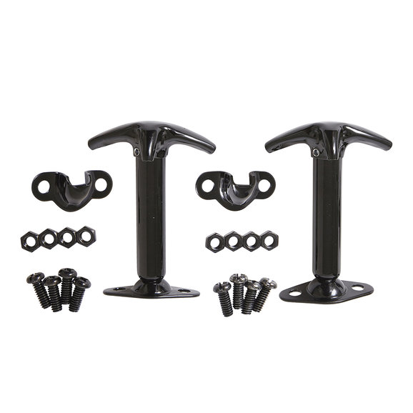 Smittybilt Hood Catch Kit in Black Smittybilt 7601 SMI Hood Catch Kit in Black for 42-95 Jeep CJ & Wrangler YJ