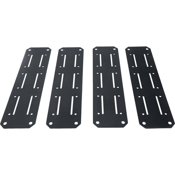 Smittybilt Long Side Panels Smittybilt 18608 Long Side Panels for Defender Bed Rack