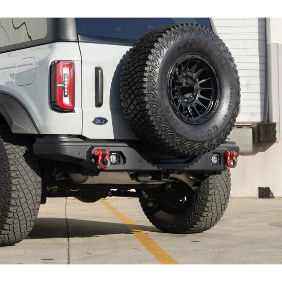 Smittybilt XRC Rear Bumper Smittybilt 61468W XRC Rear Bumper for 21-25 Ford Bronco