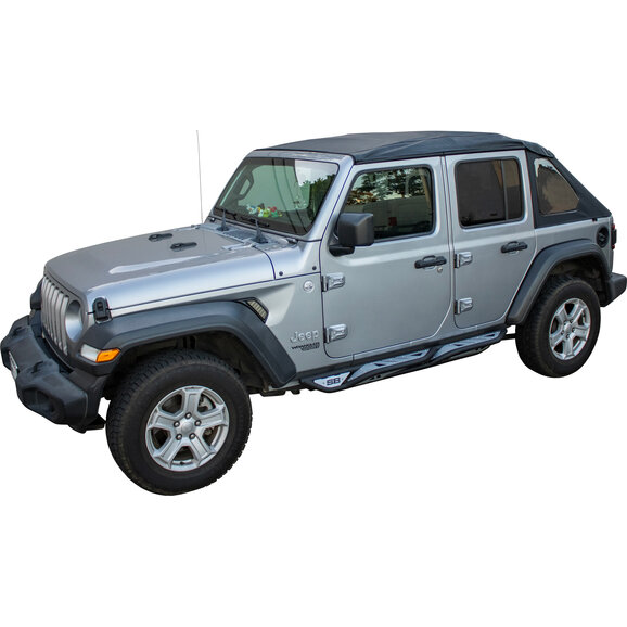 Smittybilt Slant Back Full Replacement Soft Top Kit Smittybilt 9093235K Slant Back Full Replacement Soft Top Kit for 18-26 Jeep Wrangler JL Unlimited 4-Door