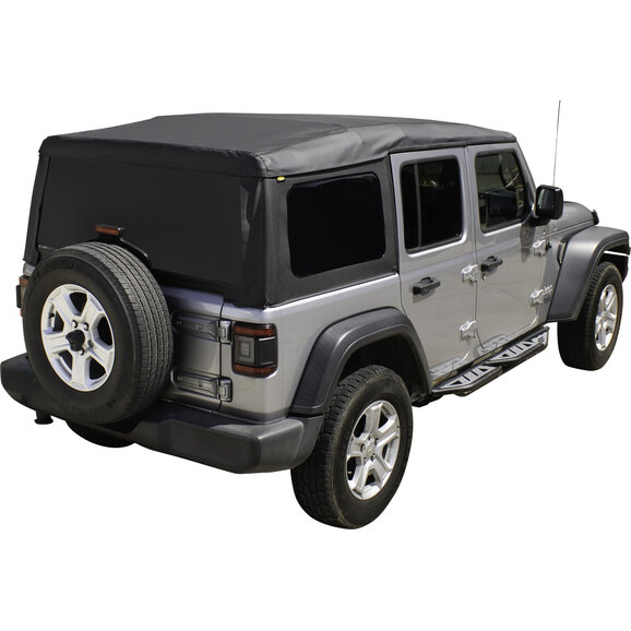 Smittybilt Square Back Full Replacement Soft Top Kit Smittybilt 9093135K Square Back Full Replacement Soft Top Kit for 18-26 Jeep Wrangler JL Unlimited 4-Door