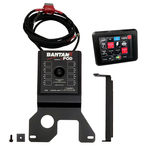sPOD BantamX Touchscreen sPOD 870045 BantamX Touchscreen for 18-24 Jeep Wrangler JL with V8 Engine