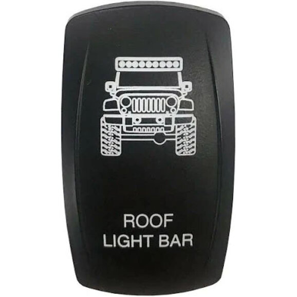 sPOD Roof Light Bar Rocker Switch sPOD VVPZCJK-512R Roof Light Bar Rocker Switch for 07-18 Jeep Wrangler JK