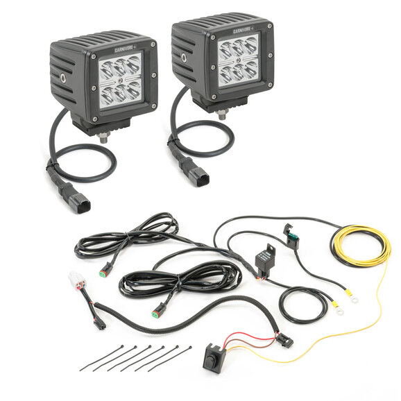 Carnivore 3" Cube LED Light Kit Carnivore 3" Cube LED Light Kit with Wiring Harness