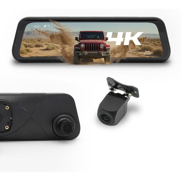 Stinger Off-Road 9.66" 4K RearView DVR Monitor Mirror with Front & Rear Camera Kit Stinger Off-Road 9.66" 4K RearView DVR Monitor Mirror with Front & Rear Camera Kit for 07-24 Jeep Wrangler JK, JL, & Gladiator JT