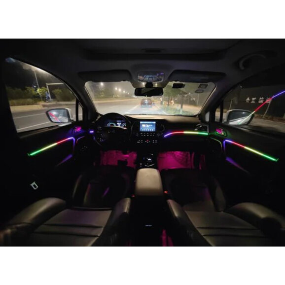 Race Sport Lighting LED Interior Ambient 10-Piece RGBW Multicolor Race Sport Lighting AKIT10 LED Interior Ambient 10-Piece RGBW Multicolor for 2-Door Models