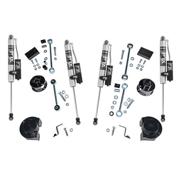 Superlift 2.5" Spacer Kit with Fox 2.0 Reservoir Shocks Superlift K187FX 2.5" Spacer Kit with Fox 2.0 Reservoir Shocks for 18-23 Jeep Wrangler JL 2-Door & Unlimited JL 4-Door