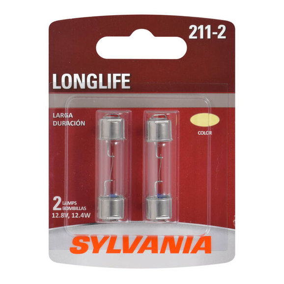 Sylvania 211-2LL.BP2 #211-2 White Long Life Mini Bulb 2 Pack | Quadratec