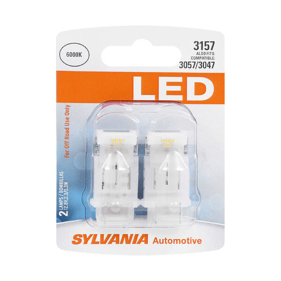 Sylvania 3157SL.BP2 #3157 White SYL LED Mini Bulb 2 Pack | Quadratec