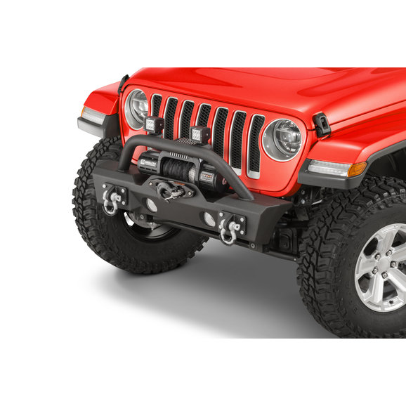 TACTIK Stubby Front Bumper with Hoop TACTIK Stubby Front Bumper with Hoop for 18-23 Jeep Wrangler JL & Gladiator JT
